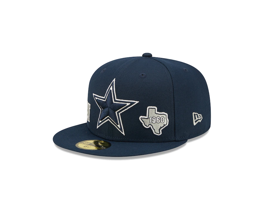 New Era Dallas Cowboys Identity 59FIFTY Fitted Hat - Navy product image 2, provided for visual reference and product detail