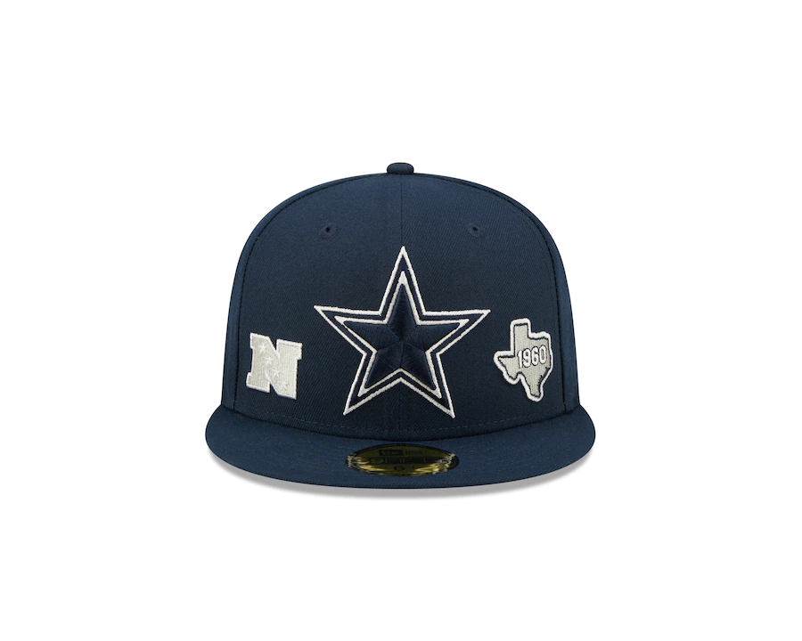 New Era Dallas Cowboys Identity 59FIFTY Fitted Hat - Navy product image 3, provided for visual reference and product detail