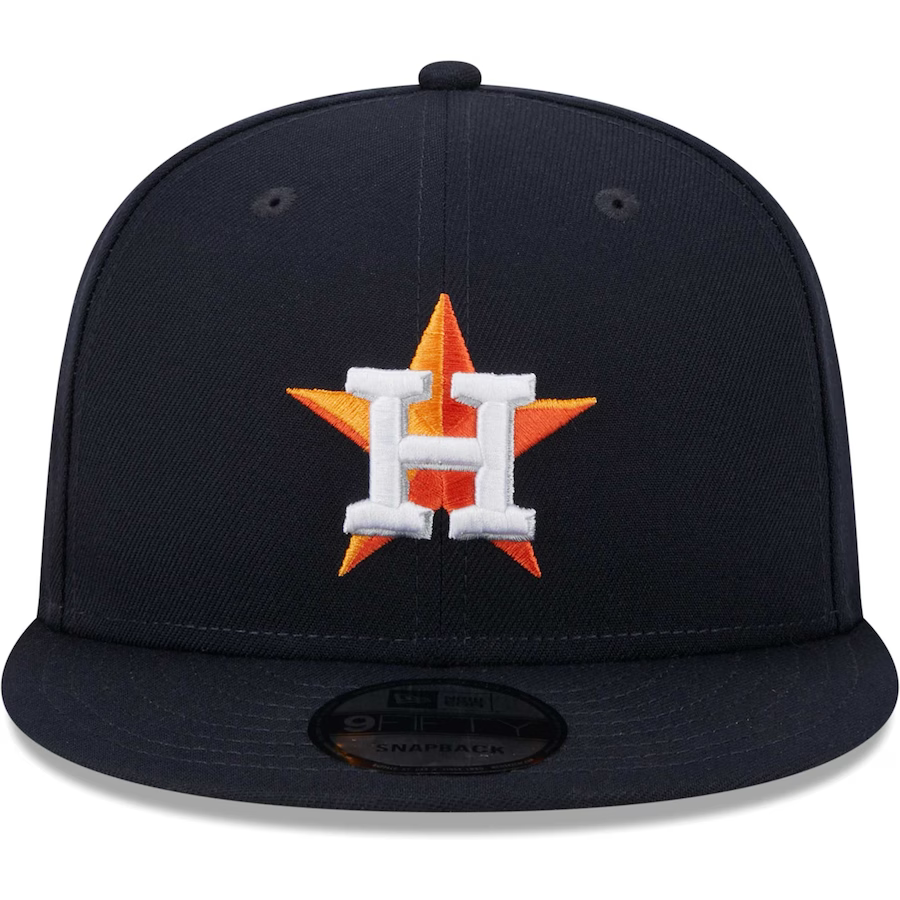 New Era Houston Astros 2017 World Series Side Patch 9FIFTY Snapback Hat-Navy product image 2, provided for visual reference