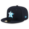 New Era Houston Astros 59FIFTY Fitted Hat 2024-Navy product image 1, provided for visual reference and product detail review