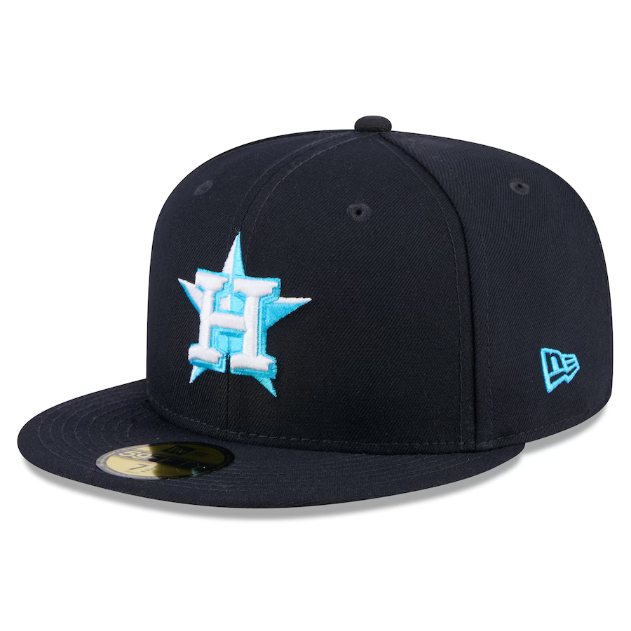 New Era Houston Astros 59FIFTY Fitted Hat 2024-Navy product image 1, provided for visual reference and product detail review