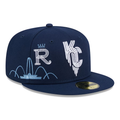 New Era Kansas City Royals City Connect Icon 59FIFTY Fitted Hat-Navy product image 1, provided for visual reference and