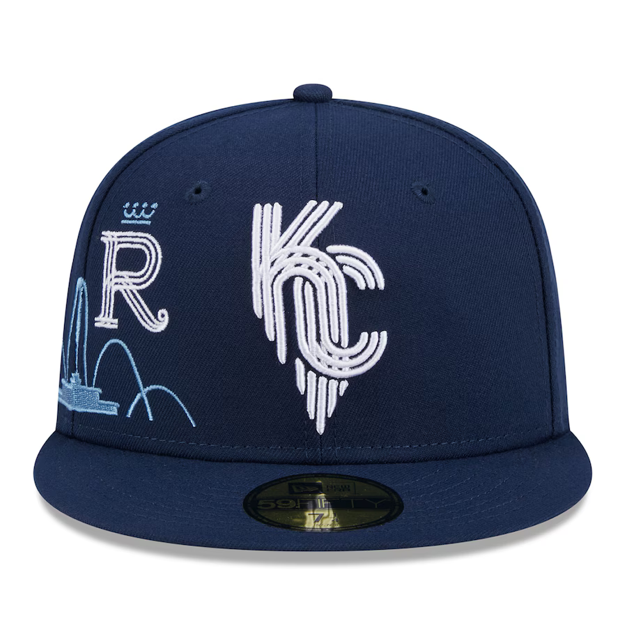 New Era Kansas City Royals City Connect Icon 59FIFTY Fitted Hat-Navy product image 2, provided for visual reference and