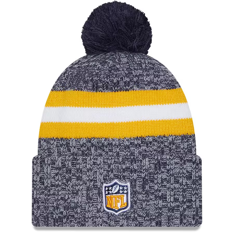 New Era Los Angeles Chargers Sideline Knit 2023-Navy/Yellow product image 2, provided for visual reference and product