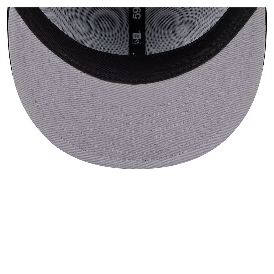 New Era New York Yankees Overlap 59FIFTY Fitted Hat-Navy product image 5, provided for visual reference and product detail