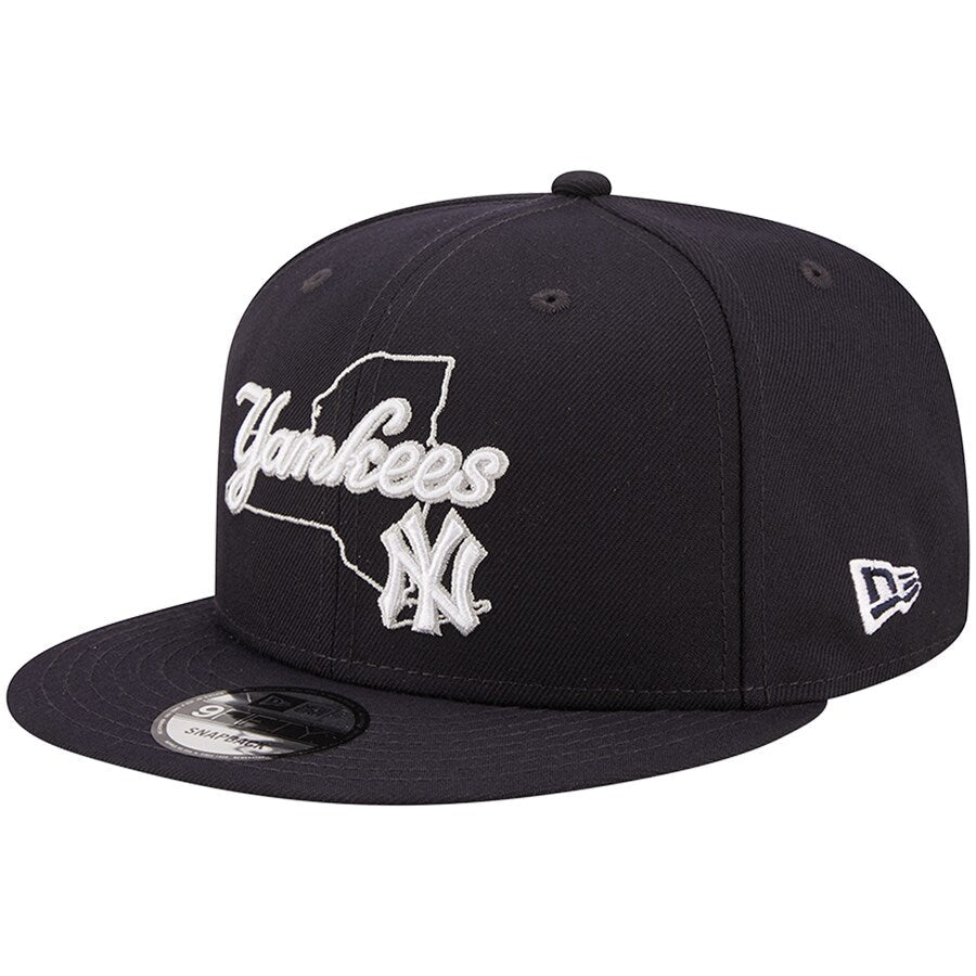 New Era New York Yankees State Logo 9FIFTY Snapback Hat product image 2, provided for visual reference and product detail