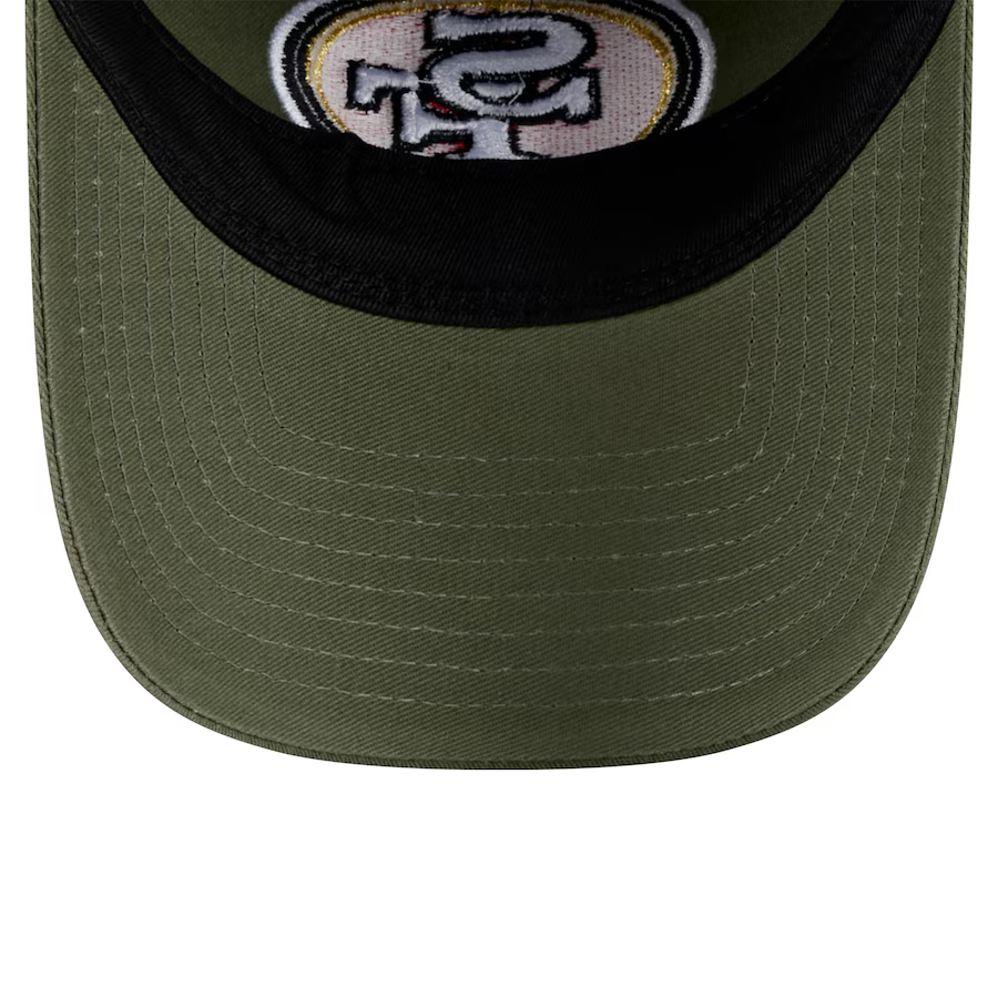 New Era San Francisco 49ers Core Classic 2.0 9TWENTY Adjustable Hat-Olive Green product image 5, provided for visual
