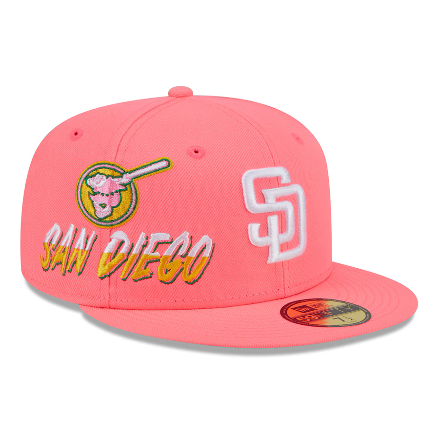 New Era San Diego Padres City Connect 59FIFTY Fitted Hat product image 1, provided for visual reference and product detail