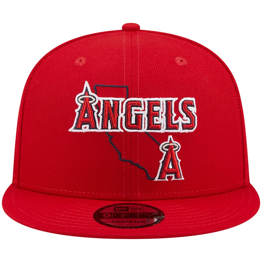 New Era Los Angeles Angels State Logo 9FIFTY Snapback Hat product image 1, provided for visual reference and product detail