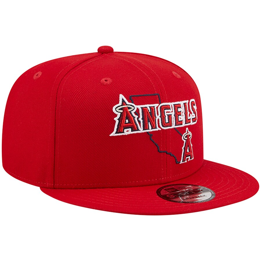 New Era Los Angeles Angels State Logo 9FIFTY Snapback Hat product image 2, provided for visual reference and product detail