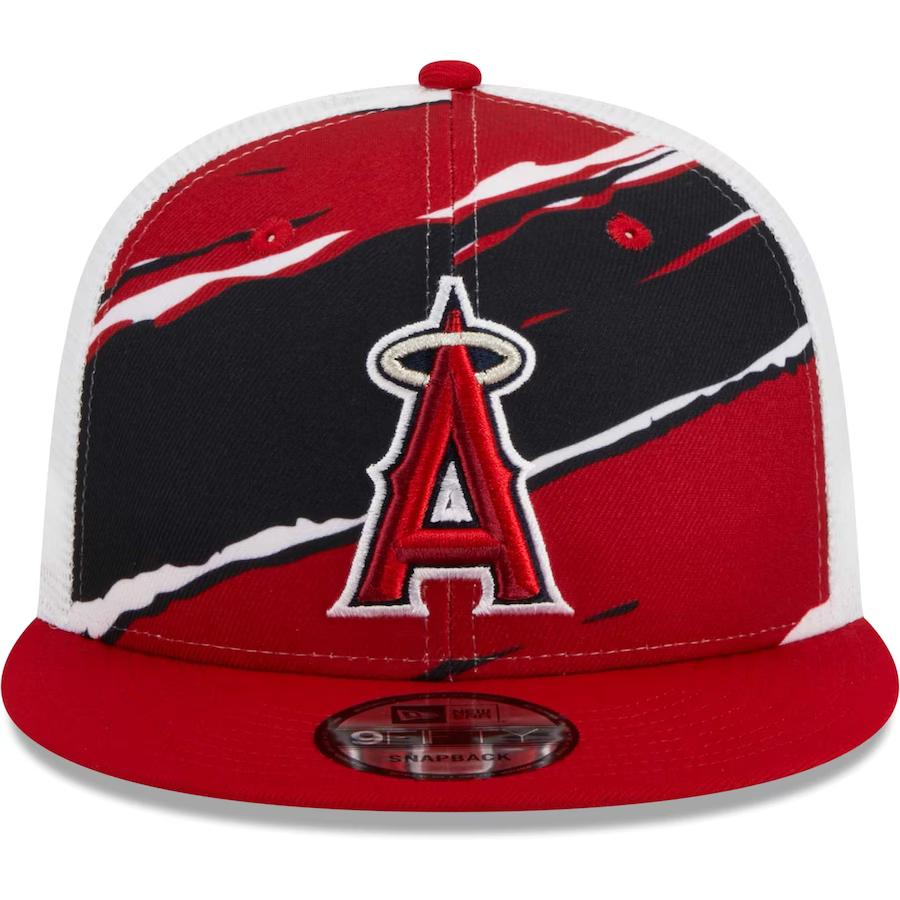 New Era Youth Los Angeles Angels Tear Trucker 9FIFTY Snapback Hat product image 1, provided for visual reference and product