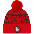 New Era St. Louis Cardinals Authentic Collection Sport Cuffed Knit Hat with Pom-Red product image 1, provided for visual