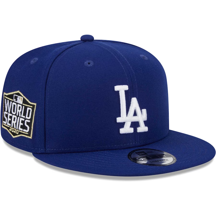 New Era Los Angeles Dodgers 2020 World Series Side Patch 9FIFTY Snapback Hat-Royal product image 1, provided for visual