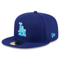 New Era Los Angeles Dodgers 59FIFTY Fitted Hat 2024 - Royal product image 1, provided for visual reference and product
