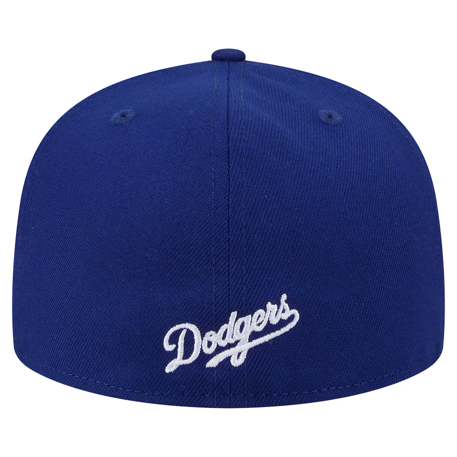 New Era Los Angeles Dodgers Overlap 59FIFTY Fitted Hat-Royal product image 4, provided for visual reference and product