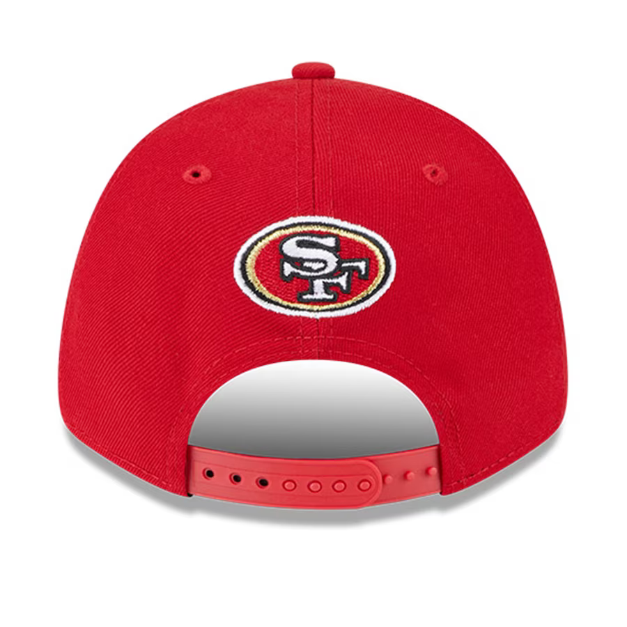 New Era San Francisco 49ERS 2023 NFL Draft 9FORTY Adjustable Hat - Red product image 4, provided for visual reference and
