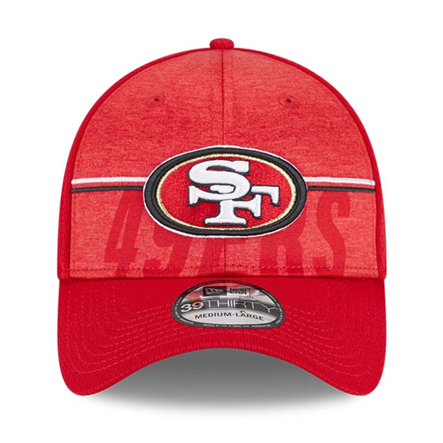 New Era Men San Francisco 49ers NFL Training Camp 39THIRTY Flex Fit Hat 2023-Scarlet product image 2, provided for visual