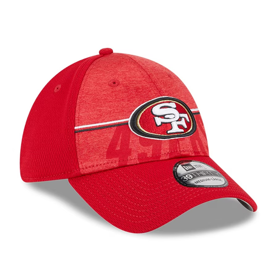 New Era Men San Francisco 49ers NFL Training Camp 39THIRTY Flex Fit Hat 2023-Scarlet product image 3, provided for visual