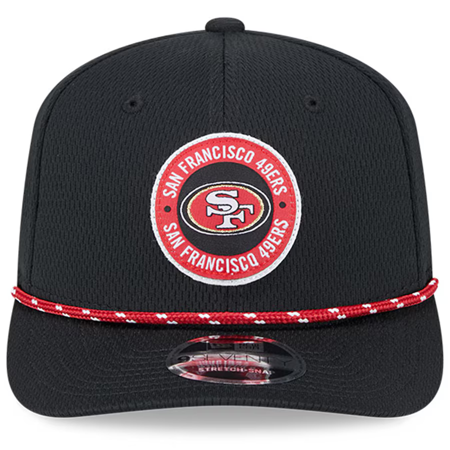 New Era San Francisco 49ers Sideline 9SEVENTY Adjustable Cap-Black product image 2, provided for visual reference and