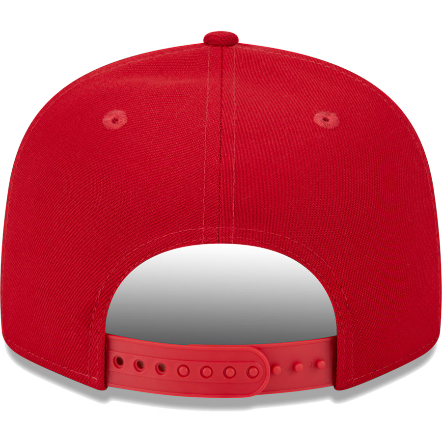 New Era Youth San Francisco 49ers Script 9FIFTY Snapback Hat - Red product image 4, provided for visual reference and