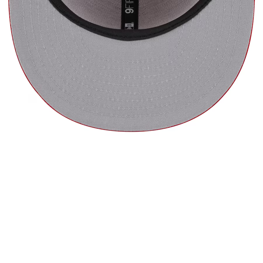 New San Francisco 49ers Main Script 9FIFTY Snapback Hat- Scarlet product image 5, provided for visual reference and product