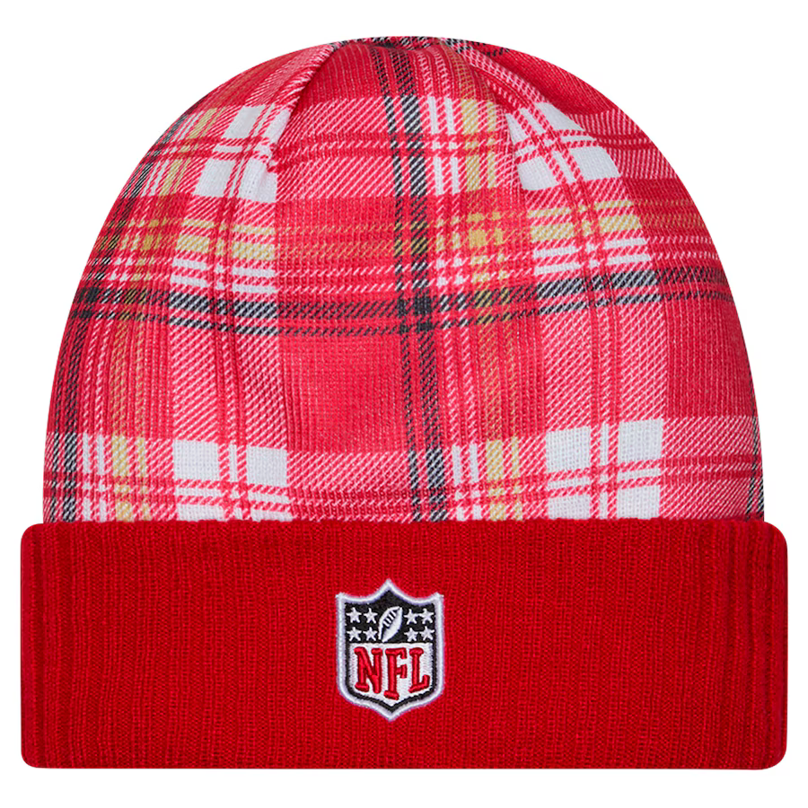New Era San Francisco 49erd Cold Weather Statement Knit Beanie product image 2, provided for visual reference and product