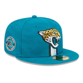 New Era Men Jacksonville Jaguars Teal Sideline 59FIFTY Fitted Hat product image 1, provided for visual reference and product