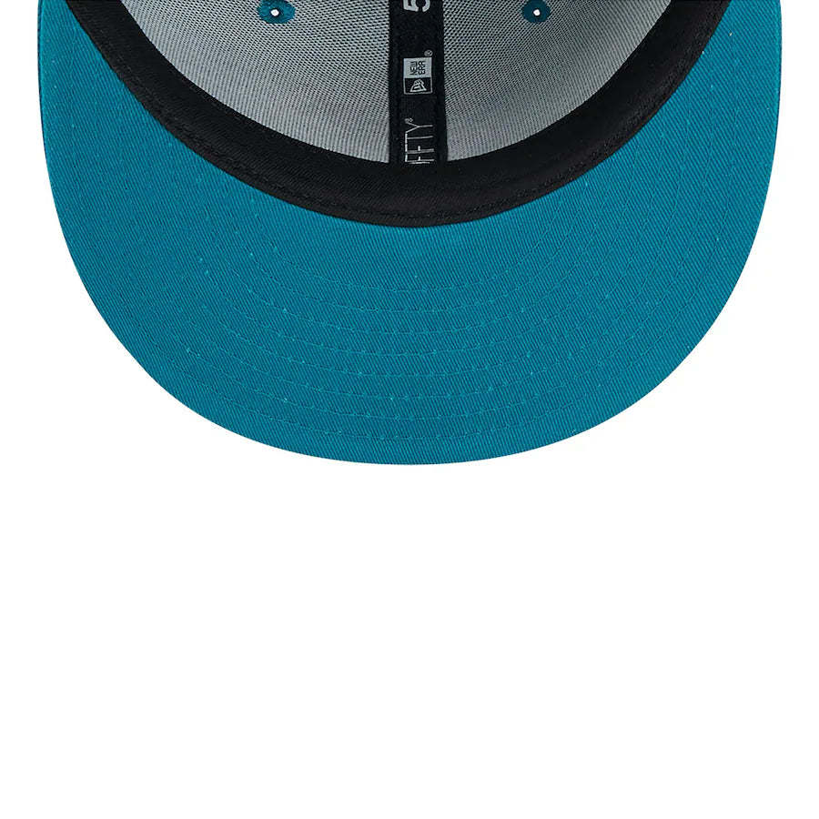 New Era Men Jacksonville Jaguars Teal Sideline 59FIFTY Fitted Hat product image 5, provided for visual reference and product