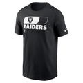 Nike Las Vegas Raiders Air Essential T Shirt-Black product image 1, provided for visual reference and product detail review