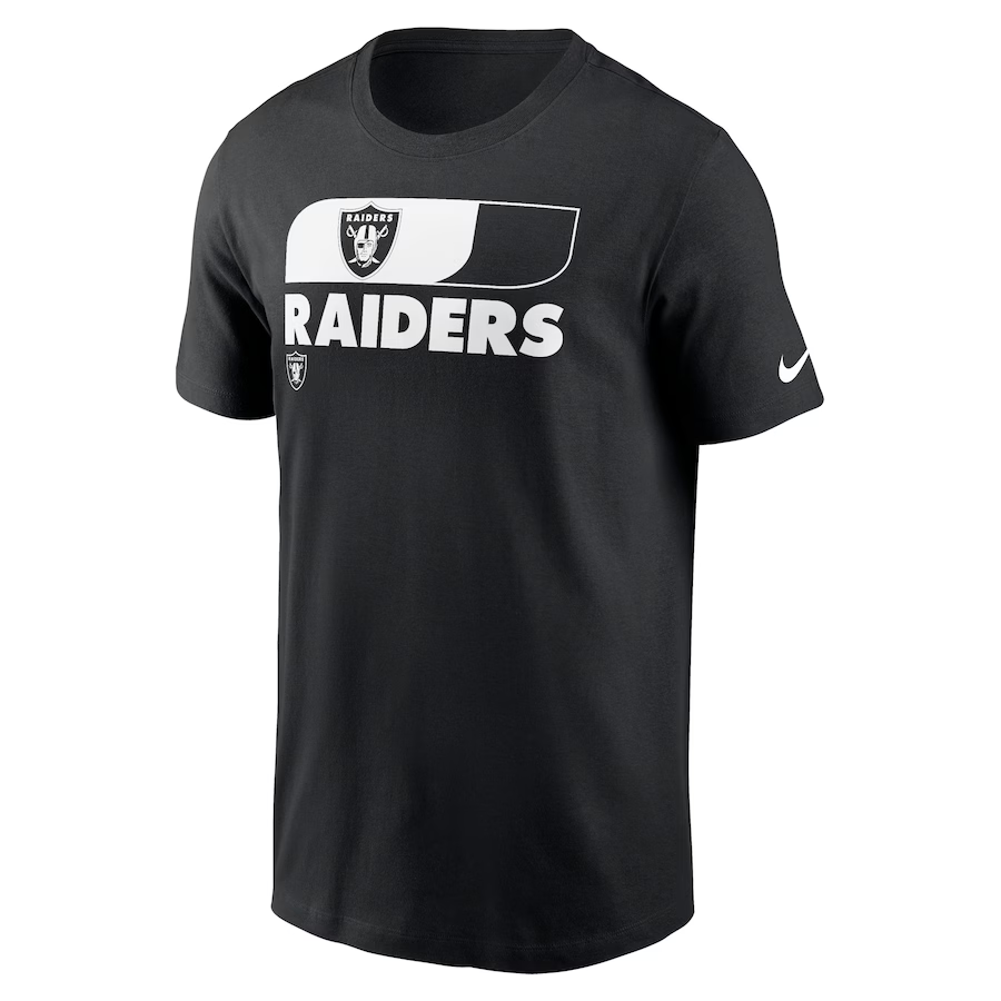 Nike Las Vegas Raiders Air Essential T Shirt-Black product image 1, provided for visual reference and product detail review