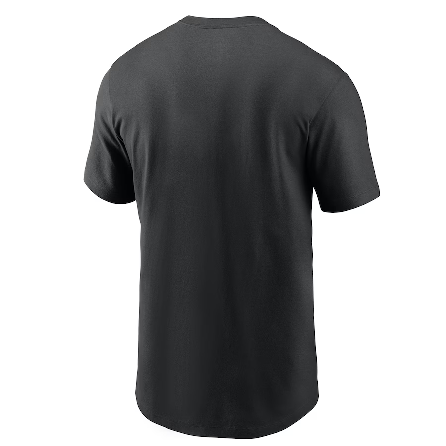 Nike Men Las Vegas Raider Black Team Wordmark T-Shirt-Black product image 3, provided for visual reference and product