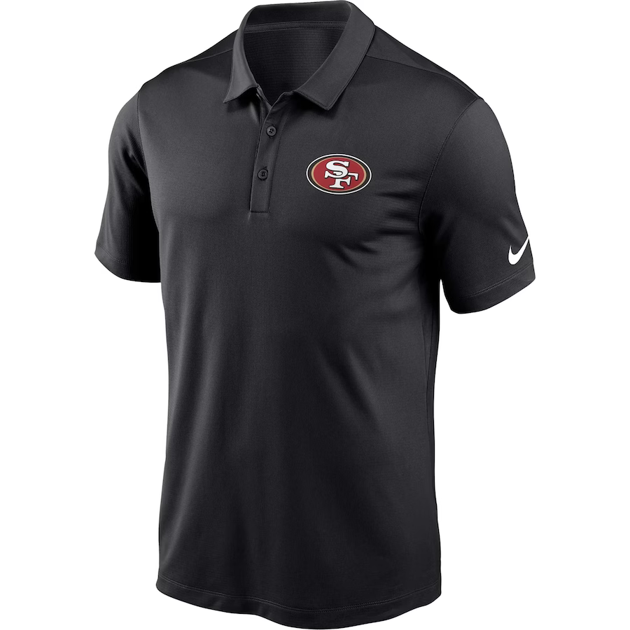 San Francisco 49ers Nike Franchise Team Logo Performance Polo - Black product image 1, provided for visual reference and