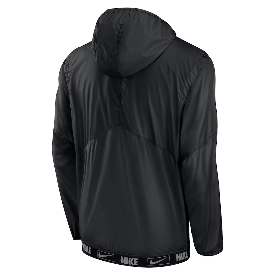 Nike Men San Francisco Giants Authentic Night Game Performance Half-Zip Windbreaker - Black product image 2, provided for