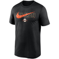 Nike Men San Francisco Giants City Swoosh Legend Performance T-Shirt - Black product image 1, provided for visual reference
