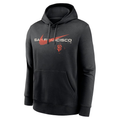 Nike Men San Francisco Giants Swoosh Neighbor HOOD Pullover Hoodie - Black product image 1, provided for visual reference