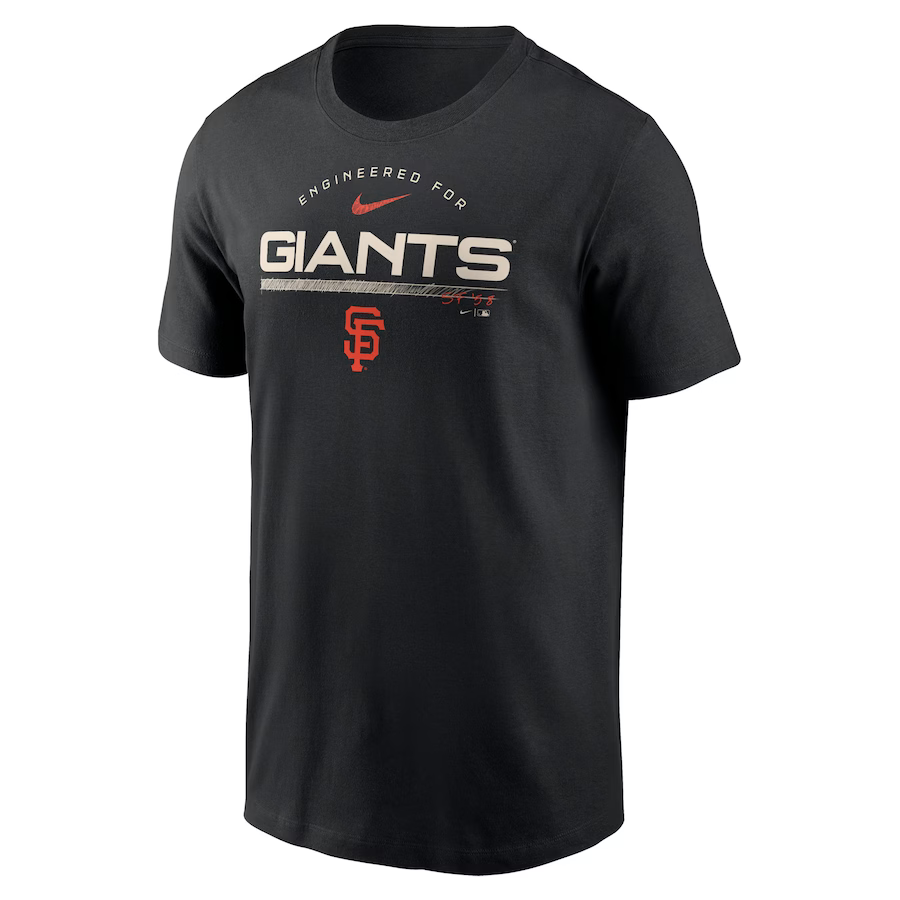 Nike Men San Francisco Giants Black Team Engineered Performance T-Shirt product image 1, provided for visual reference and