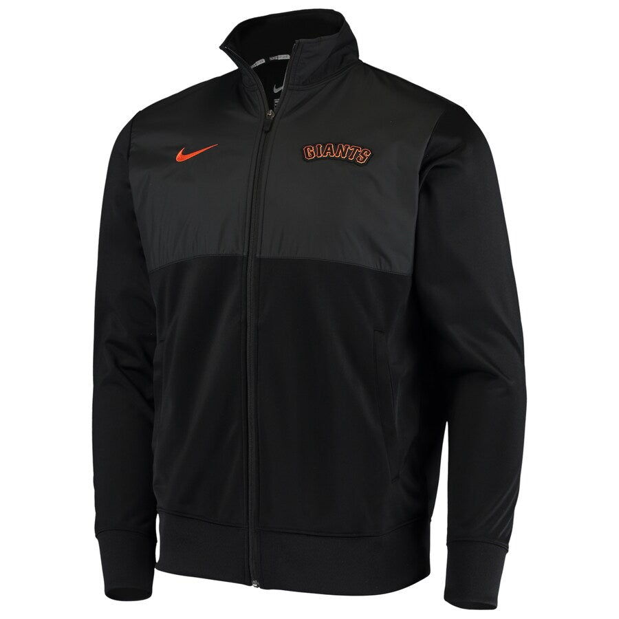 Nike San Francisco Giants Team Full-Zip Jacket - Black product image 1, provided for visual reference and product detail
