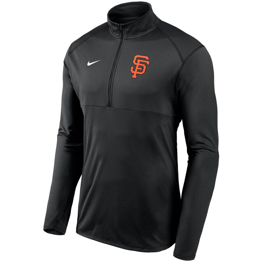 Nike San Francisco Giants Team Logo Element Performance Half-Zip Pullover Jacket product image 1, provided for visual