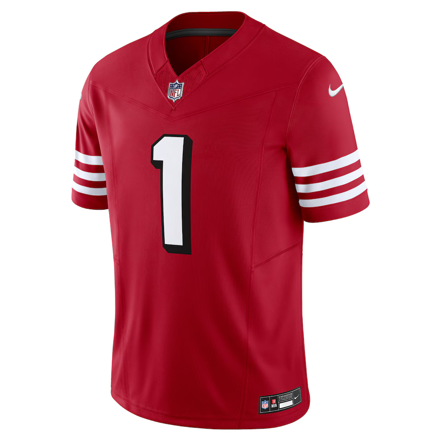 Nike Men San Francisco 49ers Samuel #1 Limited Jersey–Gym Red product image 1, provided for visual reference and product
