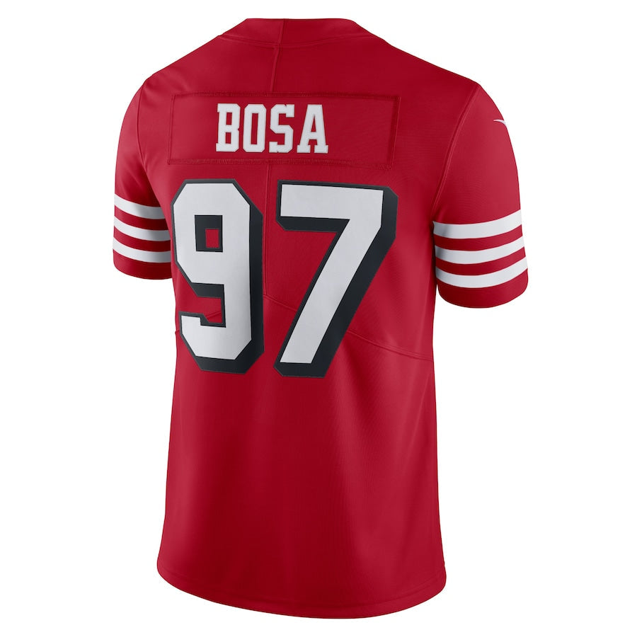 Nike Men San Francisco 49ers Bosa #97 Limited Jersey–Gym Red product image 1, provided for visual reference and product