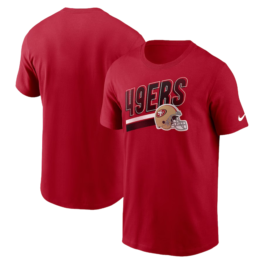 Nike San Francisco 49ers T-Shirt-Red/Black product image 1, provided for visual reference and product detail review