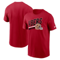 Nike San Francisco 49ers T-Shirt-Red/Black product image 1, provided for visual reference and product detail review