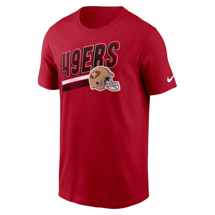 Nike San Francisco 49ers T-Shirt-Red/Black product image 2, provided for visual reference and product detail review