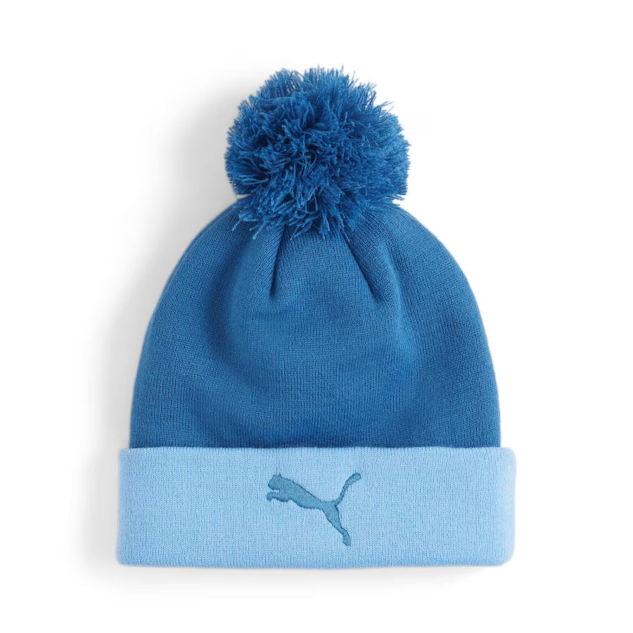 Puma Manchester City Fan Pom Beanie product image 2, provided for visual reference and product detail review