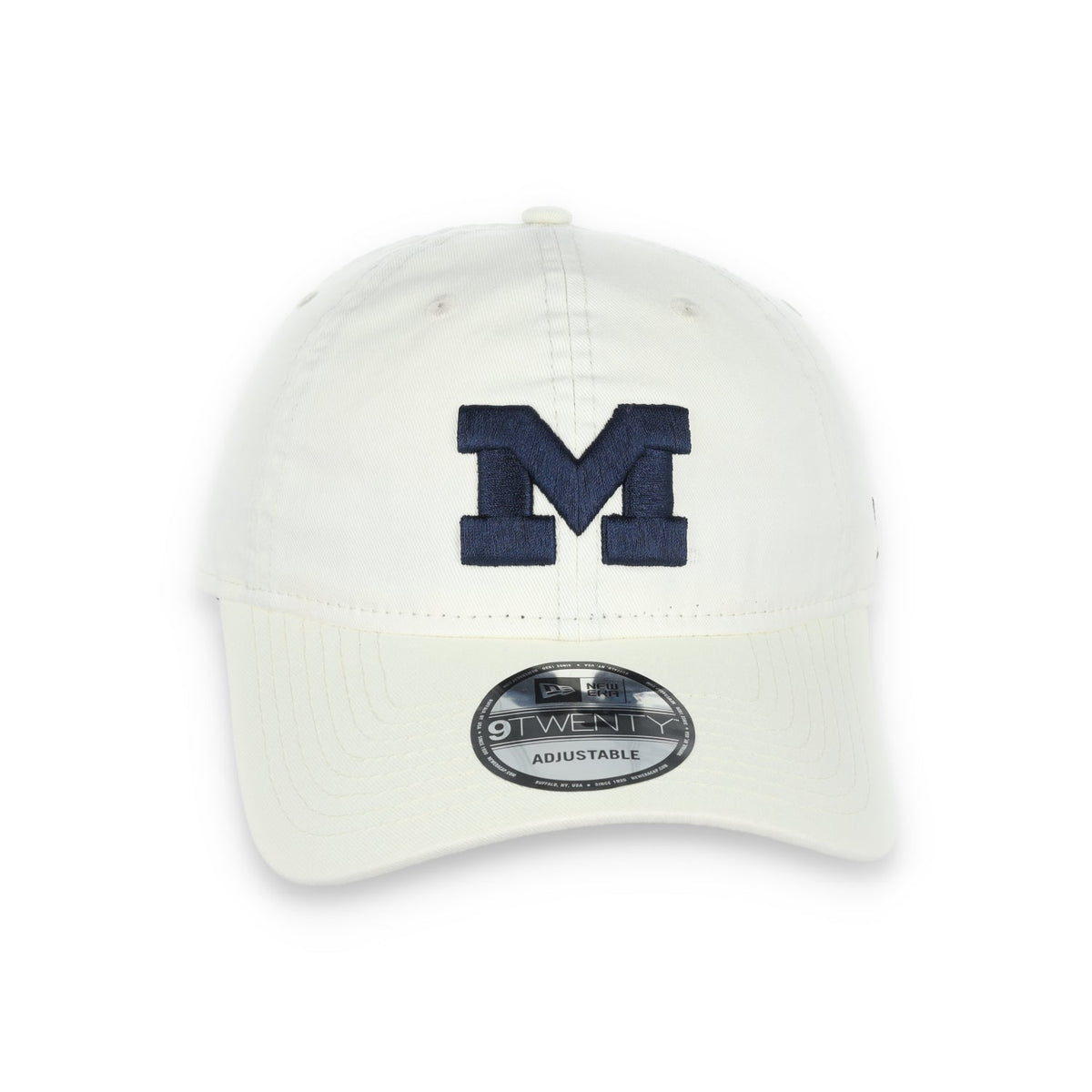NEW ERA MICHIGAN WOLVERINES CORE CLASSIC 2.0 9TWENTY ADJUSTABLE HAT-Cream product image 1, provided for visual reference and