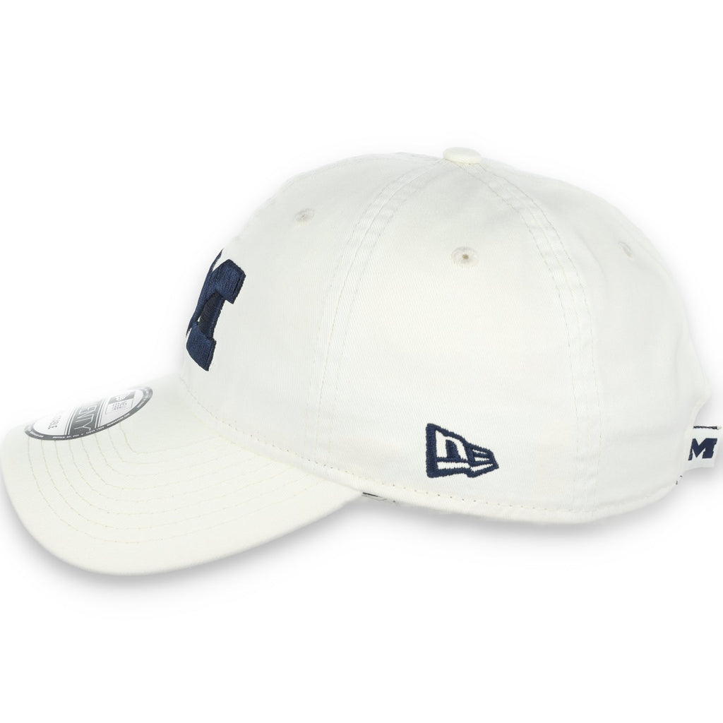 NEW ERA MICHIGAN WOLVERINES CORE CLASSIC 2.0 9TWENTY ADJUSTABLE HAT-Cream product image 3, provided for visual reference and
