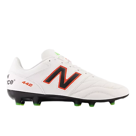 New Balance 422 V2 Wide Team FG - White/Orange product image 1, provided for visual reference and product detail review