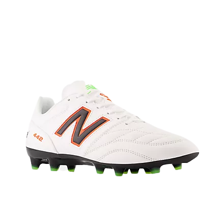 New Balance 422 V2 Wide Team FG - White/Orange product image 2, provided for visual reference and product detail review