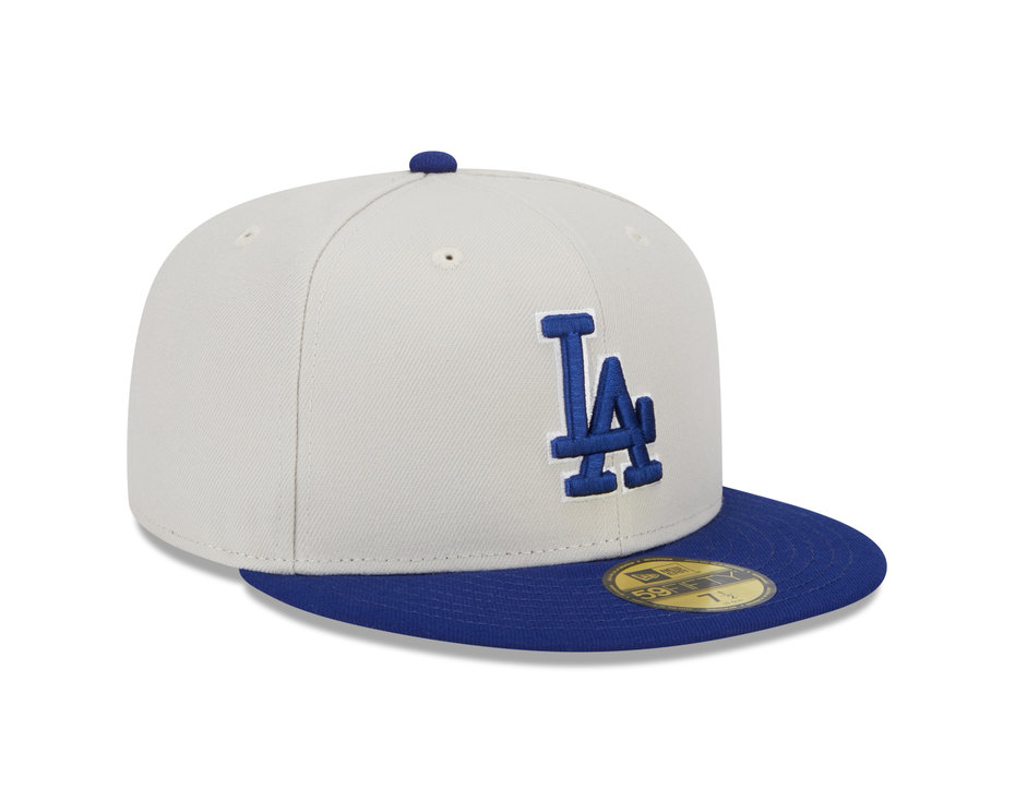 New Era Los Angeles Dodgers Varsity Letter Stone 59FIFTY Fitted Cap product image 3, provided for visual reference and