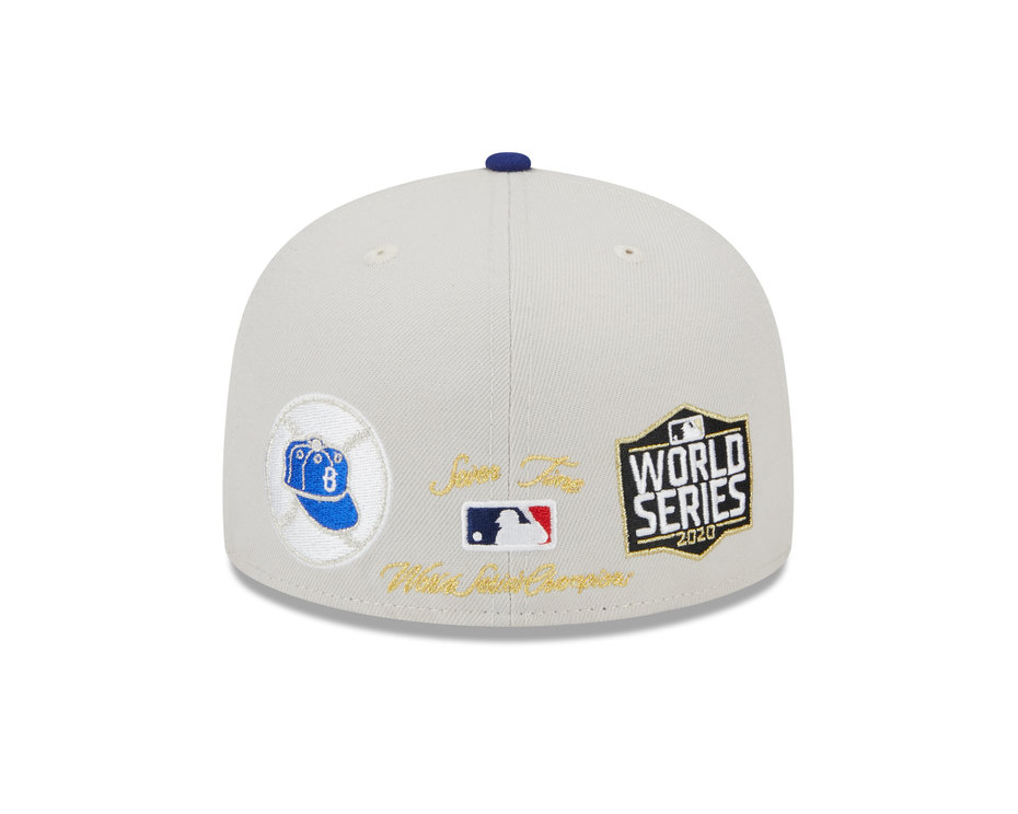 New Era Los Angeles Dodgers Varsity Letter Stone 59FIFTY Fitted Cap product image 4, provided for visual reference and